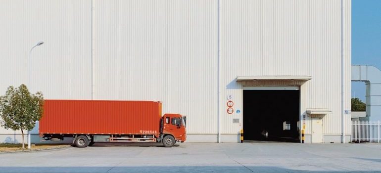 a parked truck