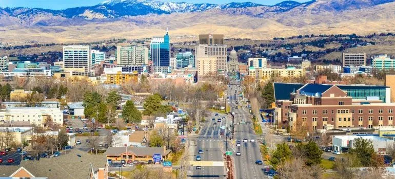 An aerial view of Boise.