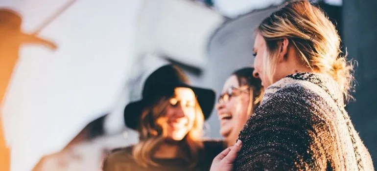 Happy women after a move to Star. 