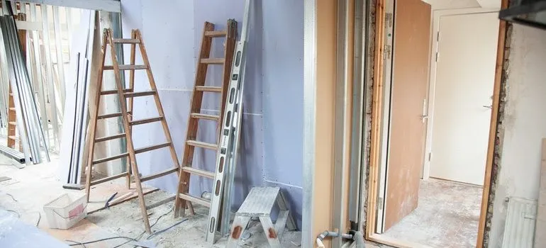 Tools you will need to remodel your Idaho home in a month arranged in an empty hallway.