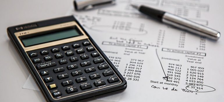 Calculating taxes.