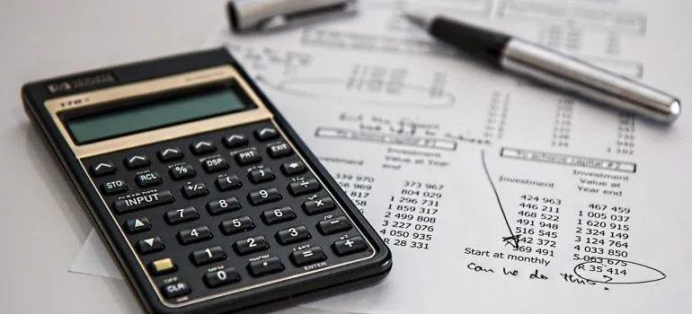Calculating taxes.