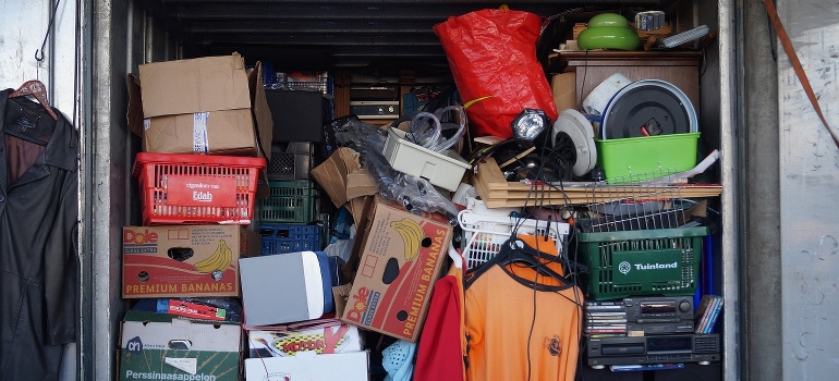 Overloaded storeroom as a bad example of making the most out of your storage