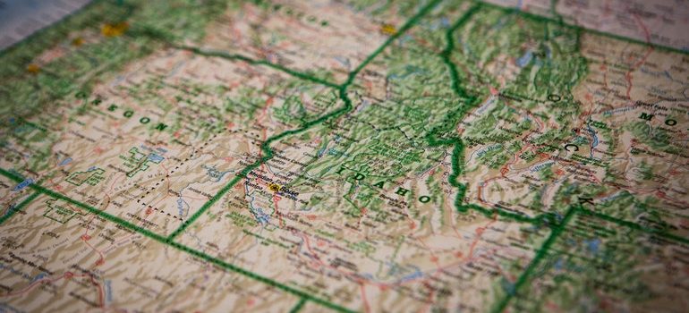 A map of Idaho and the Most affordable cities in Idaho.