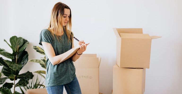 Idaho storage solutions with green doors