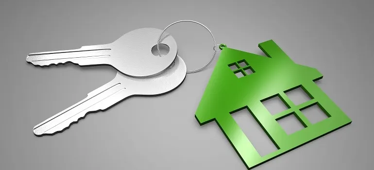 keys and a house key chain 
