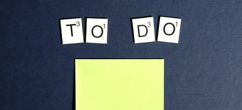 To-do list on a notepad.
