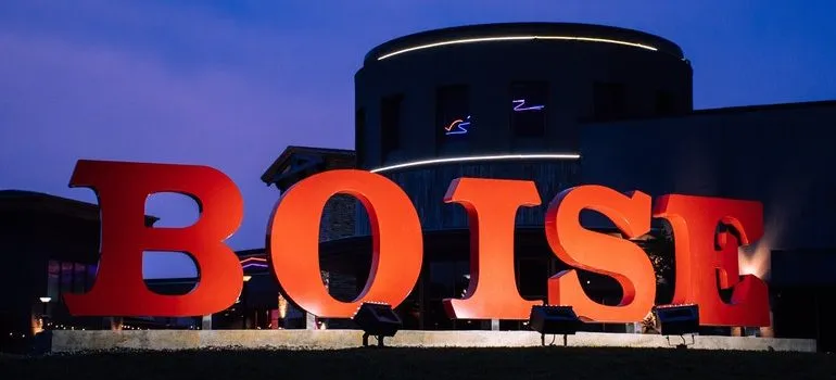 Sign that says "Boise".