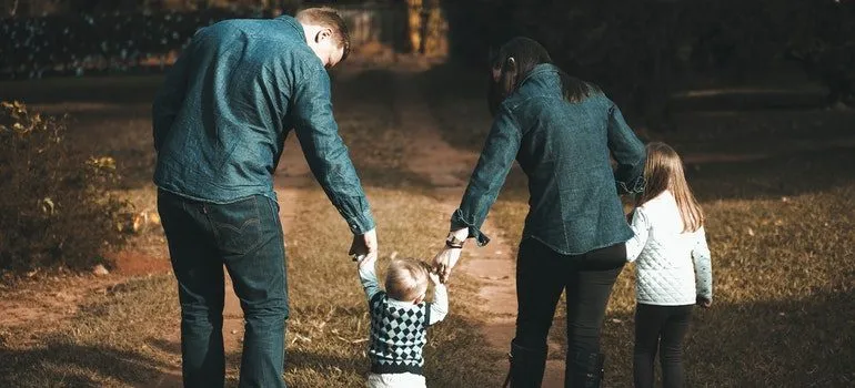 A family after moving to Pocatello from Nampa ID.