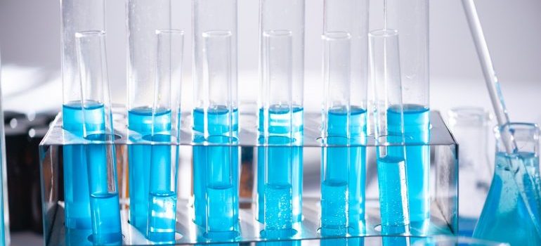 Blue chemicals