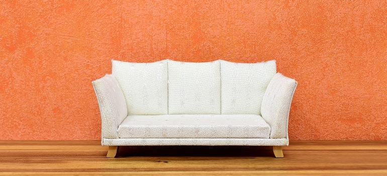 a white sofa