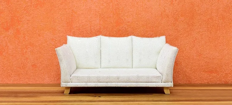 a white sofa