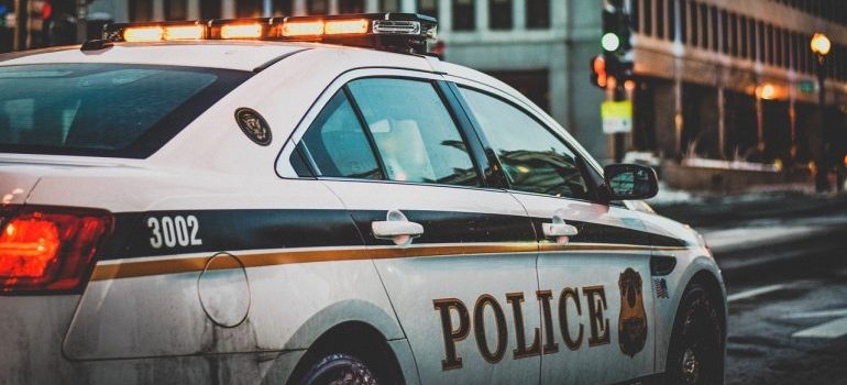 A squad car.