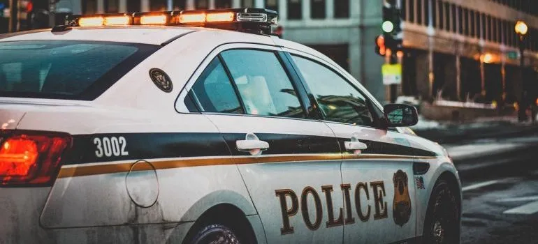 A squad car.