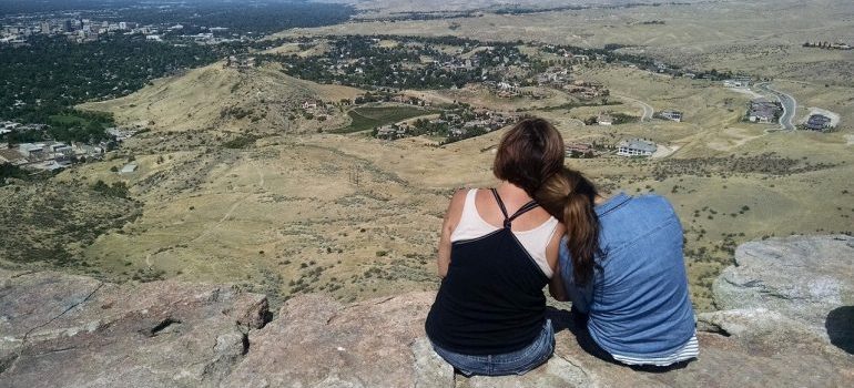 A mother and daughter after moving from Seattle to Boise ID.