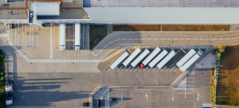 bird view of a business facility