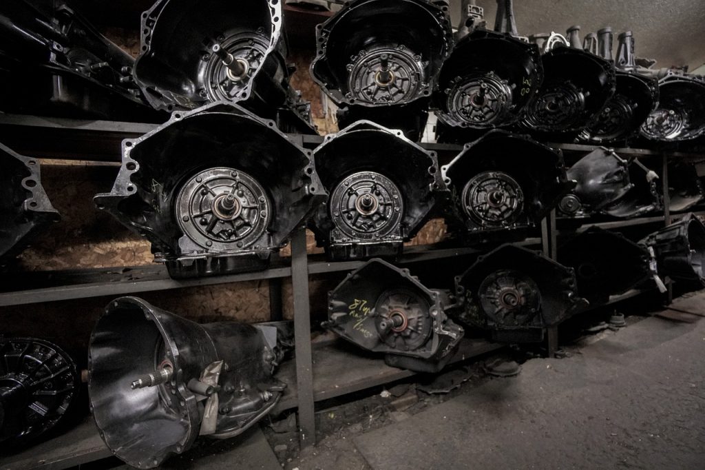 storing industrial machine parts