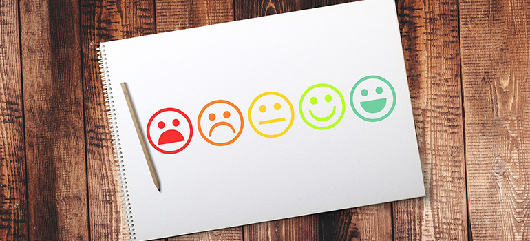 smiley faces on a paper
