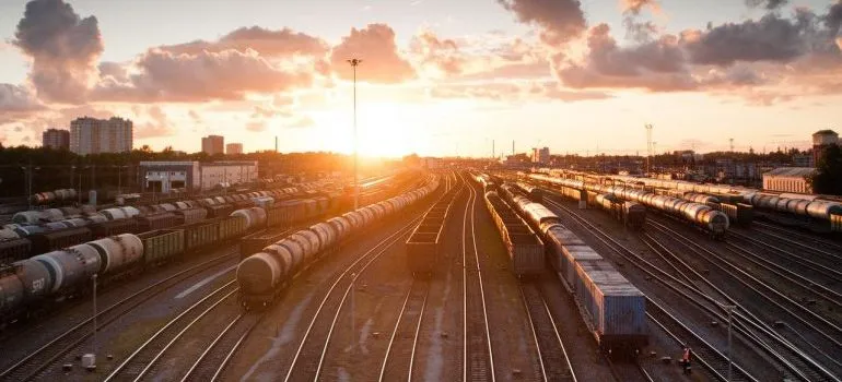 Train tracks.