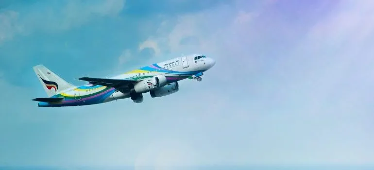 airplane in the sky