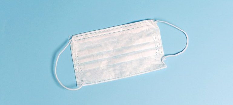 White surgical mask
