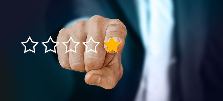 A man giving a one star review