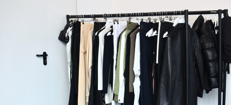 Clothes on a hanger