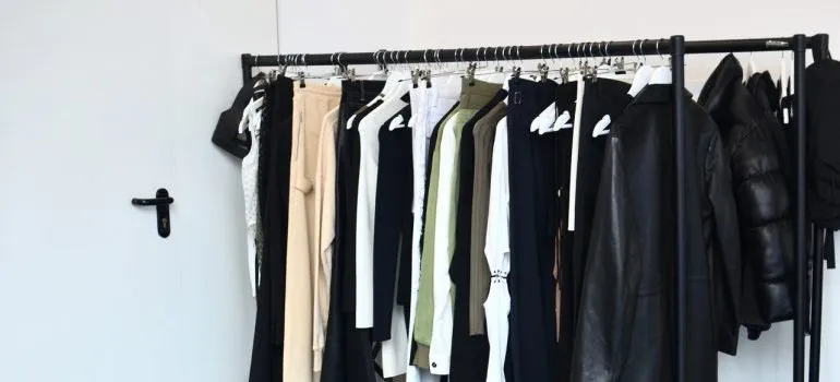 Clothes on a hanger