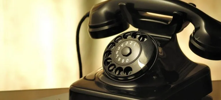 An old-school phone.