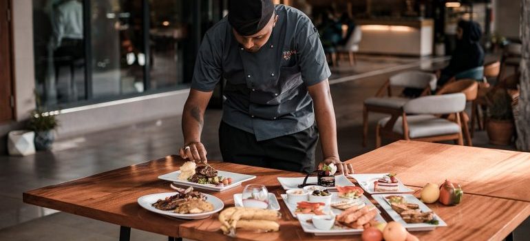A chef in a restaurant whose dishes to try out after moving from Tucson to Boise.