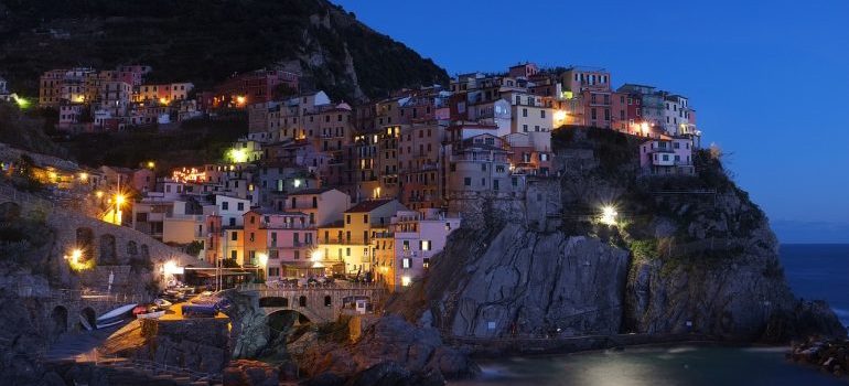 A view of an Italian village.