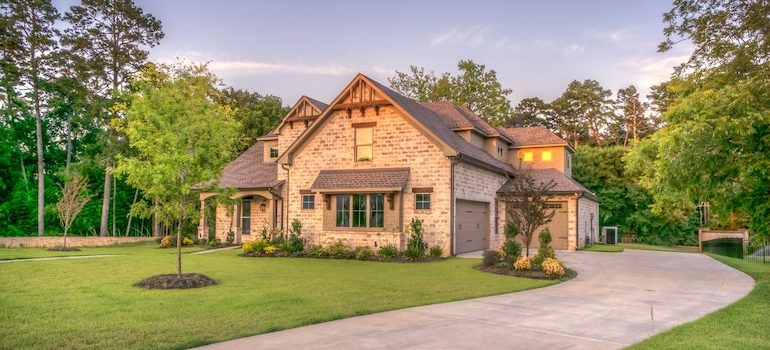 a house with a yard