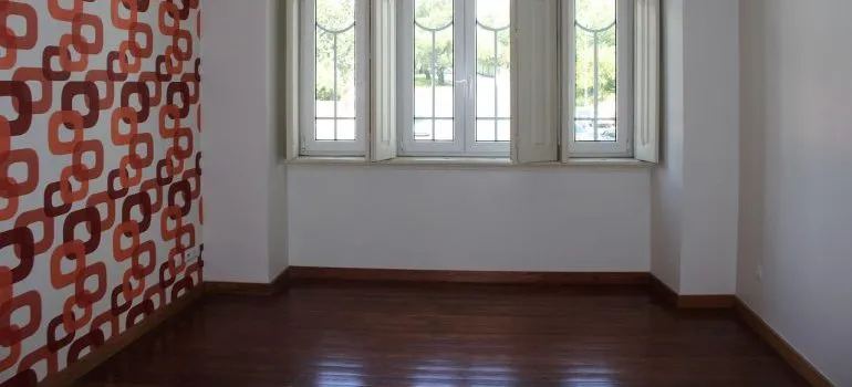 An empty room in a house.