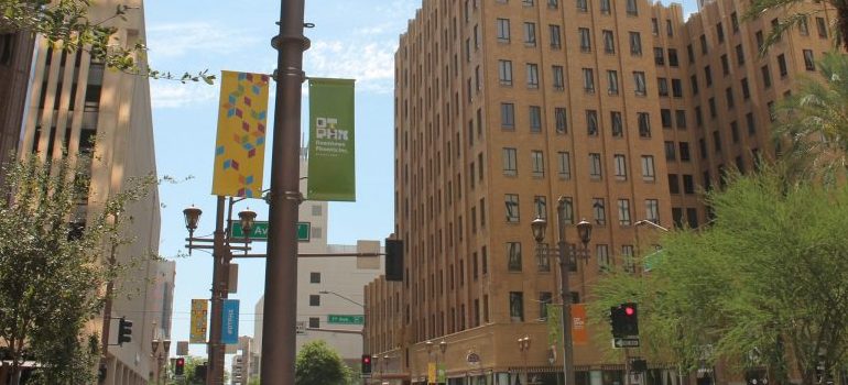 a city block in Phoenix