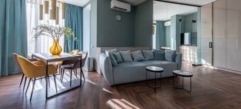 A minimalist living room