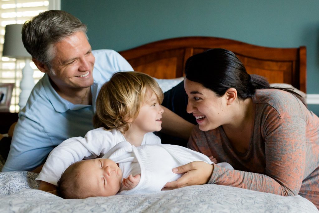 A family of four