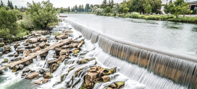 Waterfall in Idaho Falls, ID.