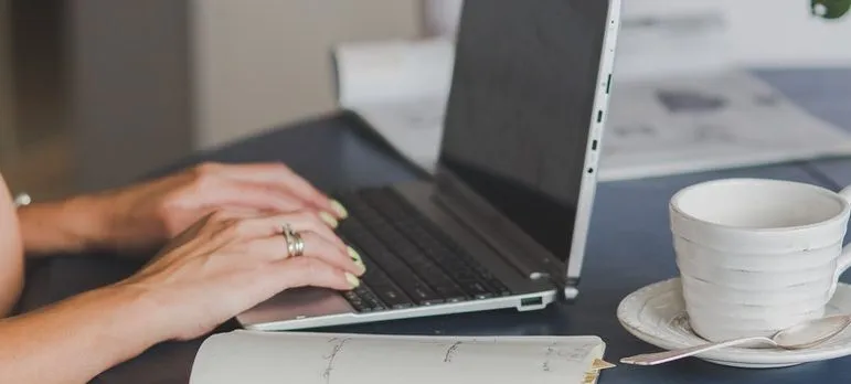 Person using laptop