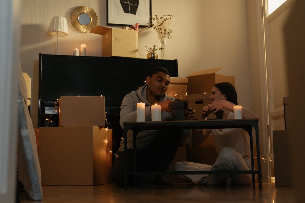person preparing for moving into a smaller home