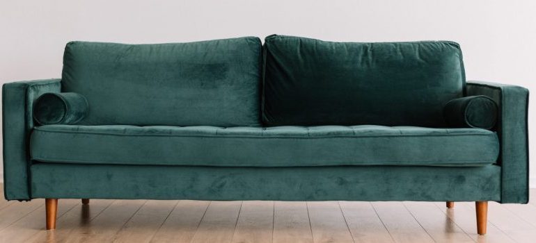 a green couch
