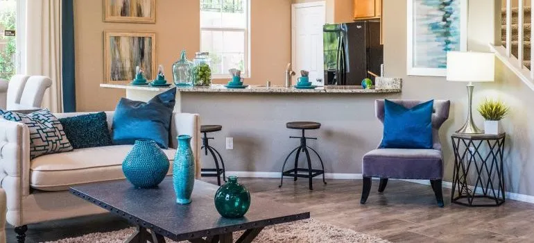 a nicely arranged living room