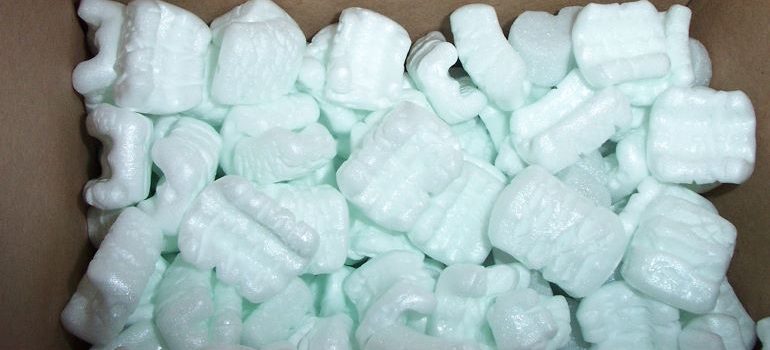 Styrofoam peanuts are useful for packing mirrors and glass when moving