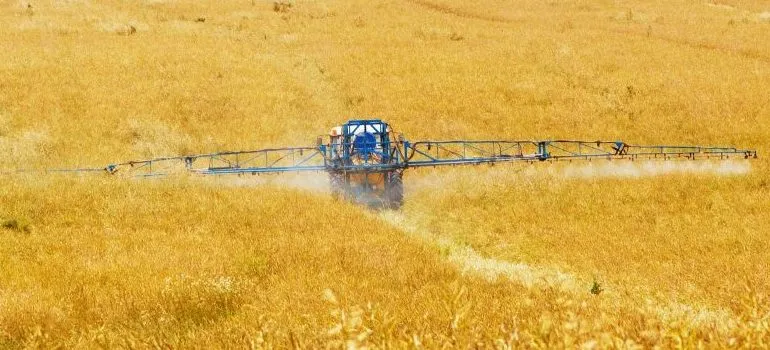 a harvesting combine