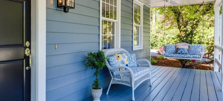 a nice porch, representing what moving from Pocatello to Meridian can bring