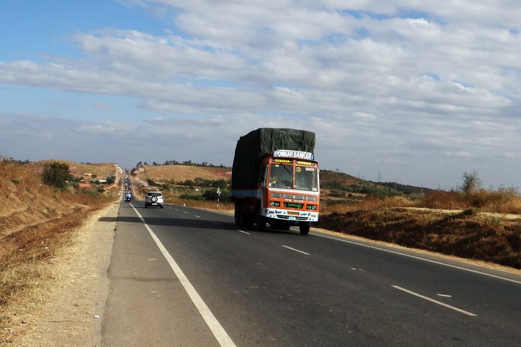 a truck on its way toward an easy out-of-state move