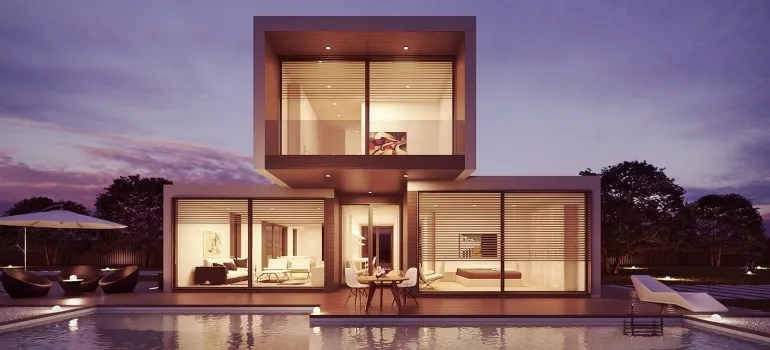 a luxurious house