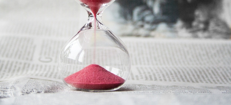 an hourglass