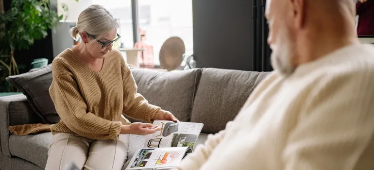couple choosing favorite items