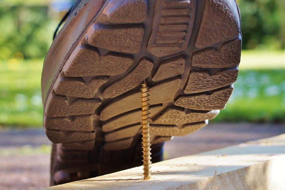 a safety shoe, symbolizing the risks of switching moving companies last-minute