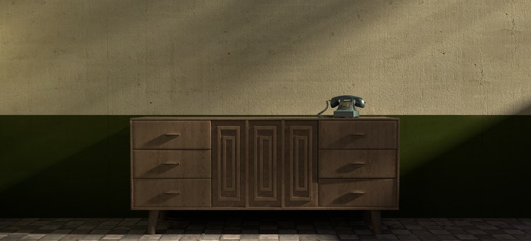 brown dresser